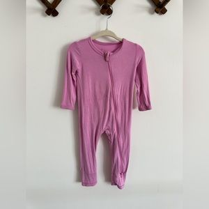 Kyte BABY Zippered Romper in Bubblegum 6-12 m
